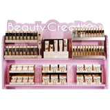 Exhibidor de Piso 4ft Pink Heart Beauty Creations | Cosméticos al por Mayor