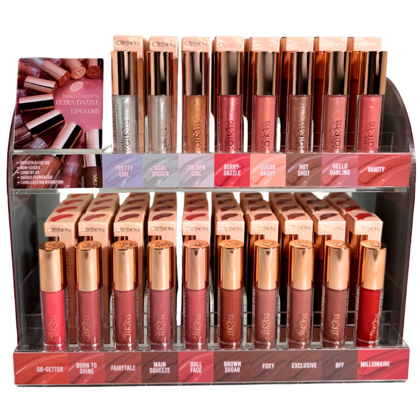 Brillo de Labios Ultra Dazzle Beauty Creations | Cosméticos al por Mayor