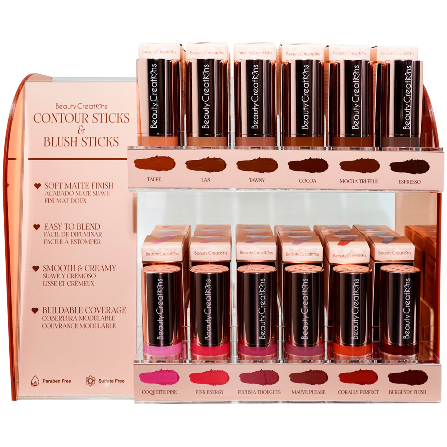 Contorno y Rubor en Barra - Beauty Creations | Cosméticos al por Mayor