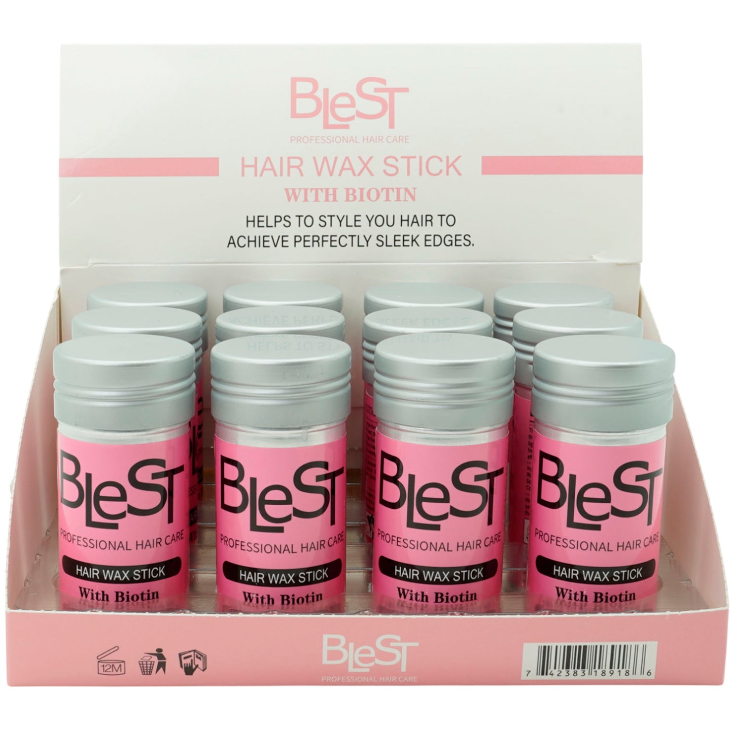 Barra de Cera para Cabello Biotina - Blest | Cosméticos al por Mayor
