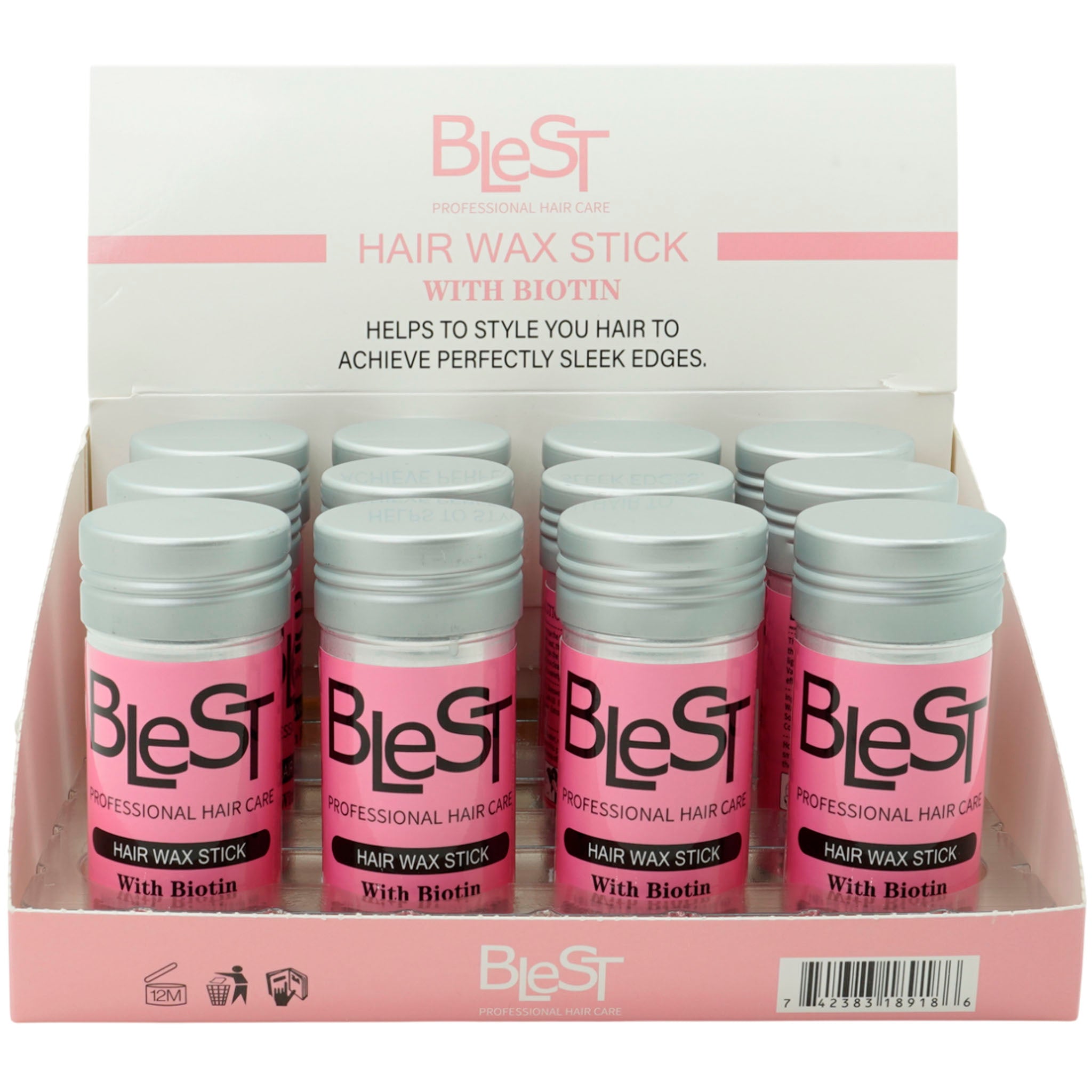 Barra de Cera para Cabello Biotina - Blest | Cosméticos al por Mayor