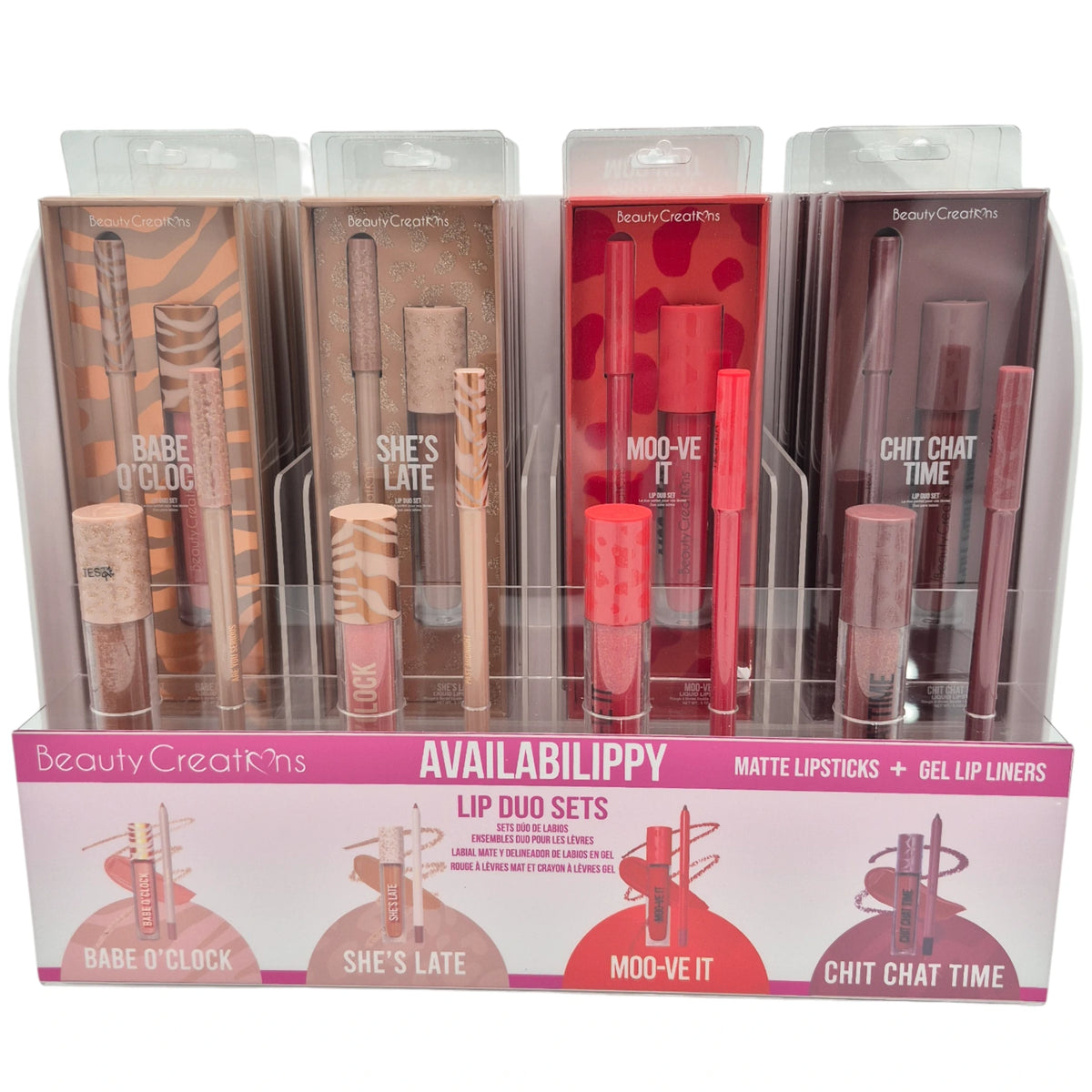 Sets de Dúos de Labiales - Beauty Creations | Cosméticos al por Mayor
