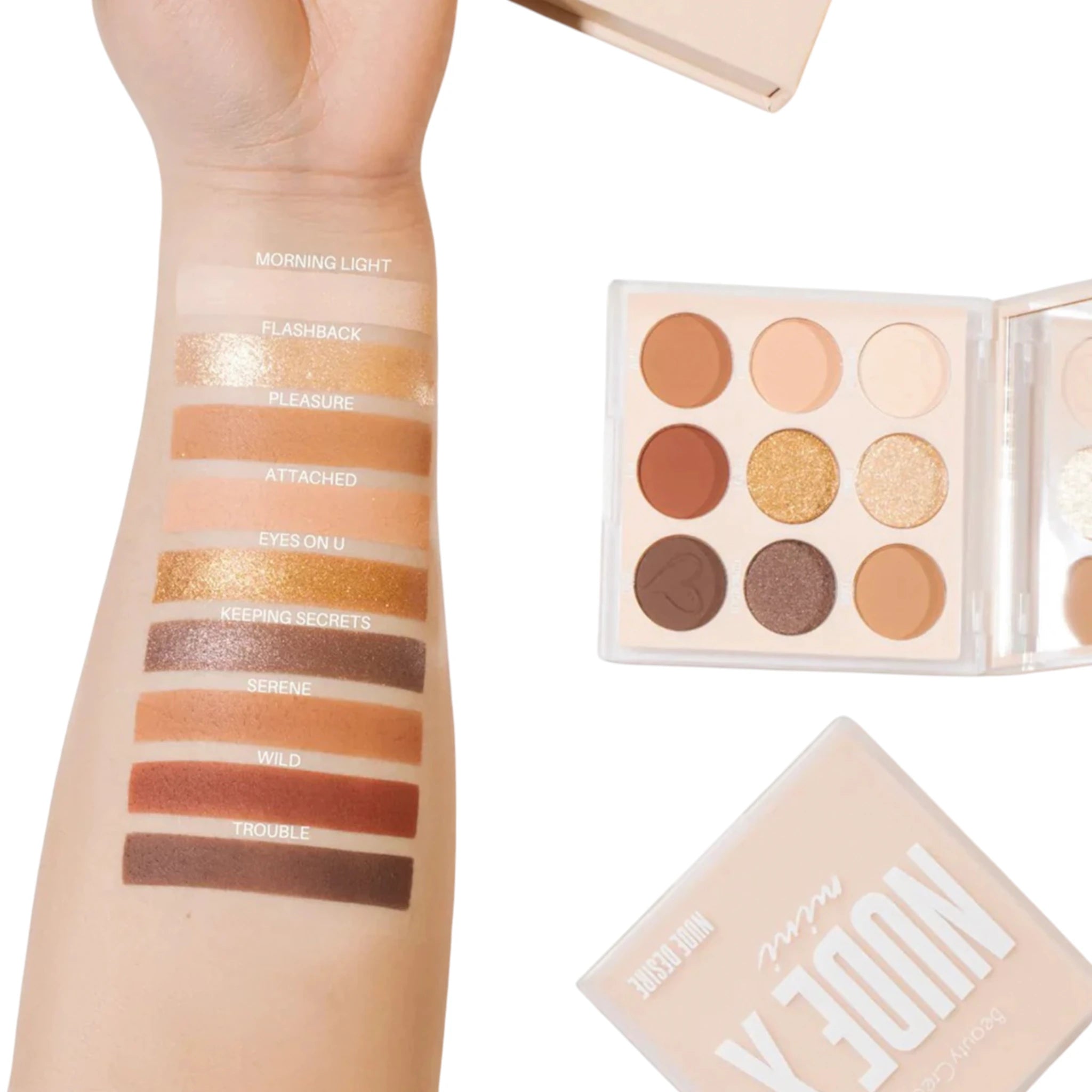 Paleta de Sombras Mini Nude X | Cosméticos al por Mayor