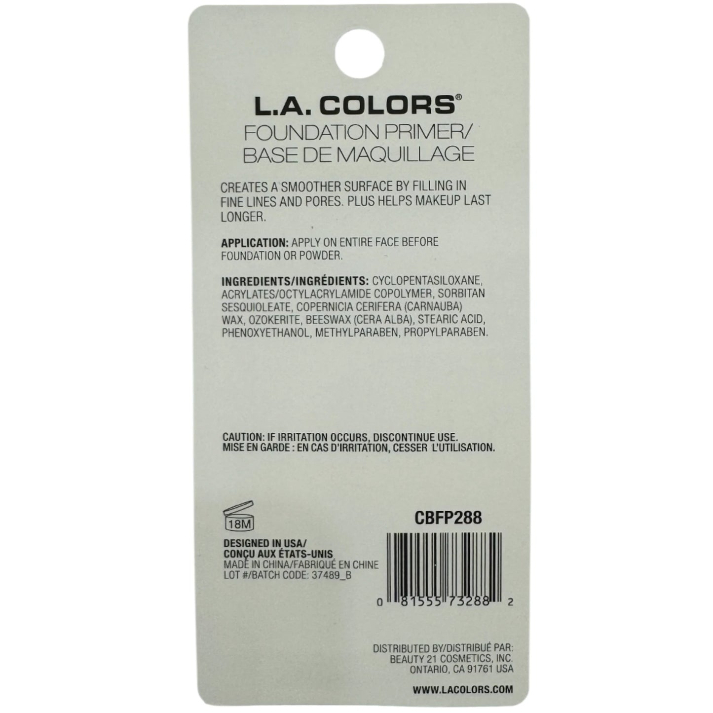 Primer Helps Smooth Skin - L.A. Colors | Cosméticos al por Mayor