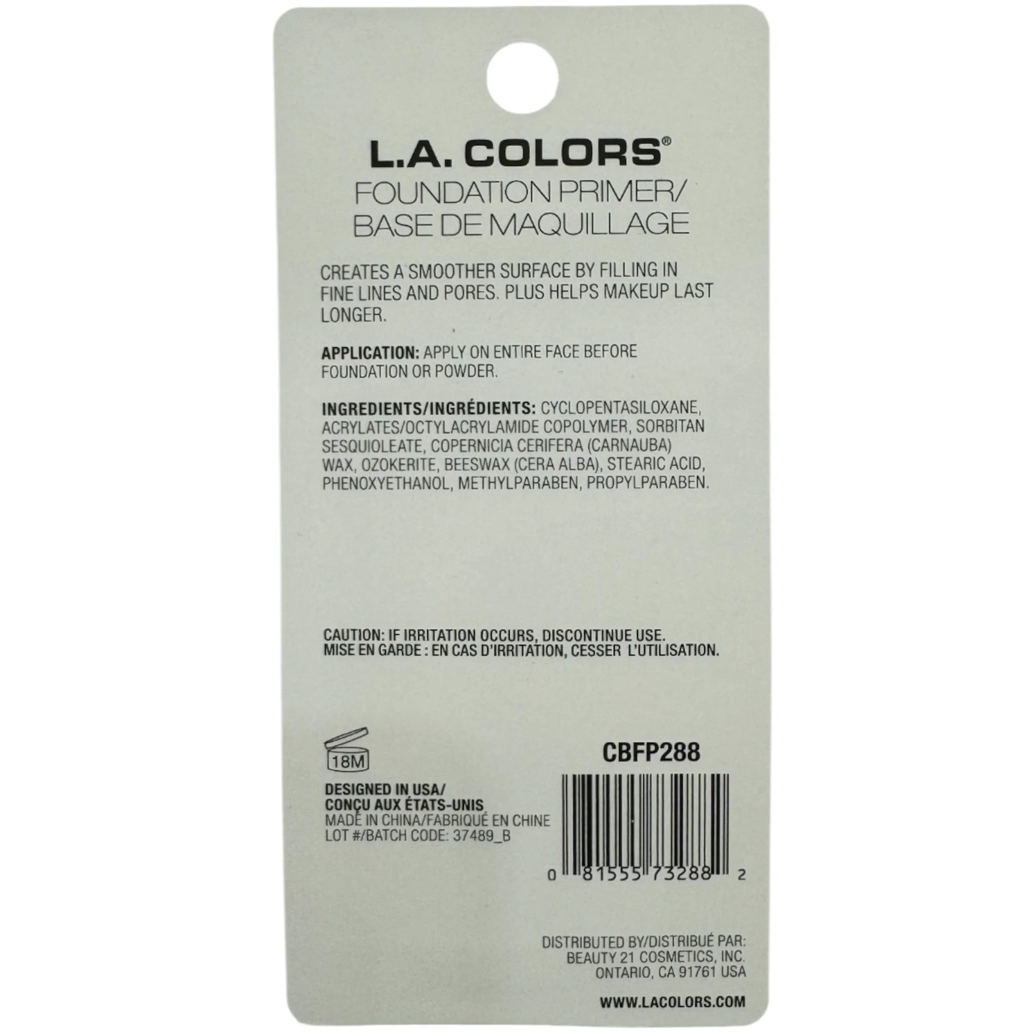 Primer Helps Smooth Skin - L.A. Colors | Cosméticos al por Mayor