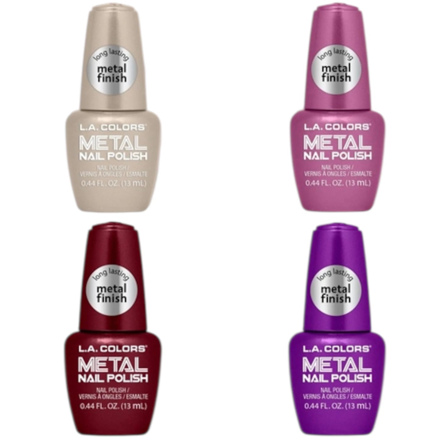Esmalte de Uñas Metal Oscuro - L.A. Colors | Cosméticos al por Mayor
