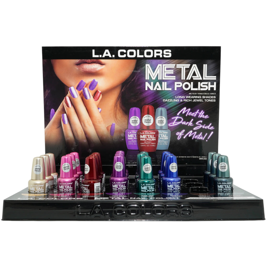 Esmalte de Uñas Metal Oscuro - L.A. Colors | Cosméticos al por Mayor