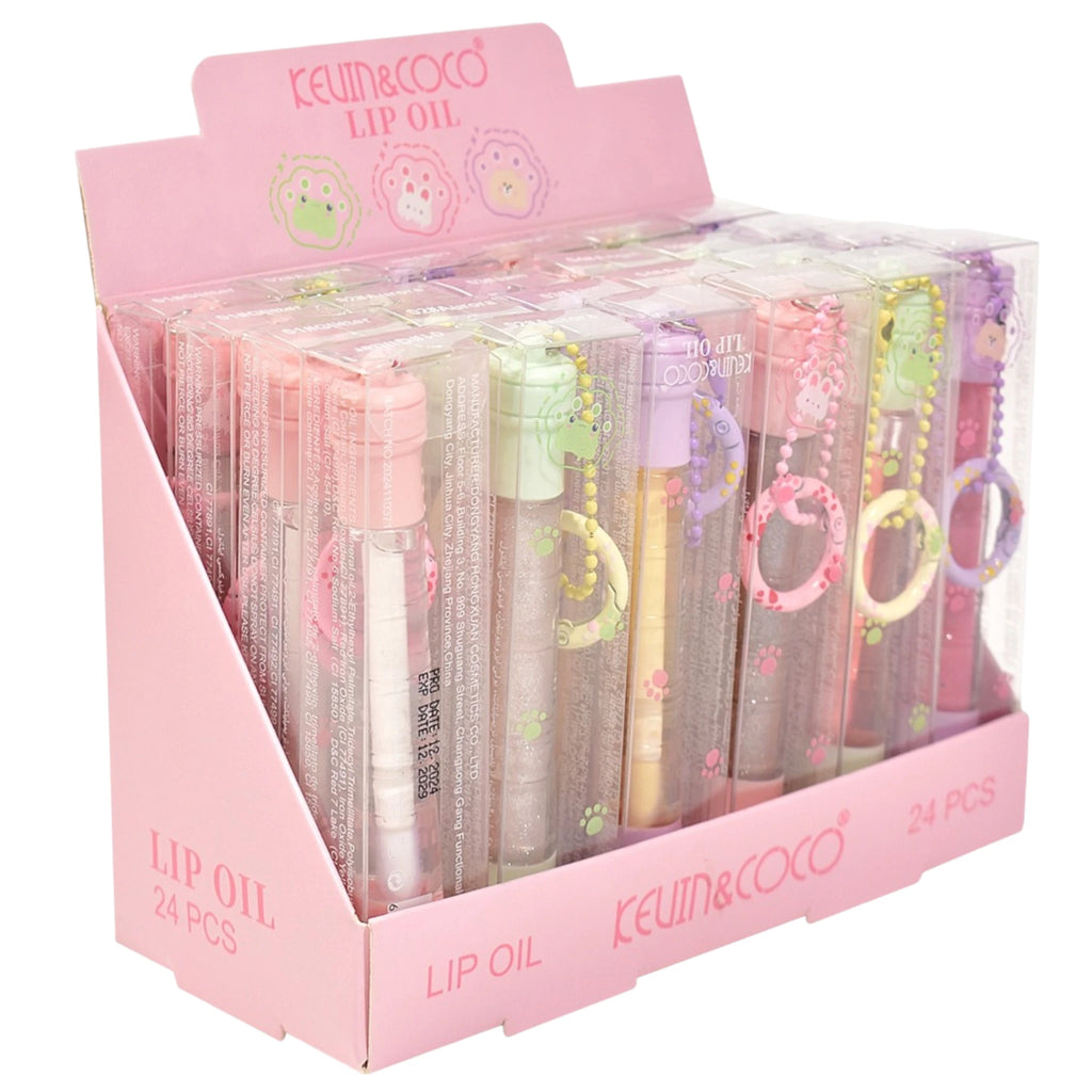Aceite Labial Paw Keychain Kevin & Coco | Cosméticos al por Mayor