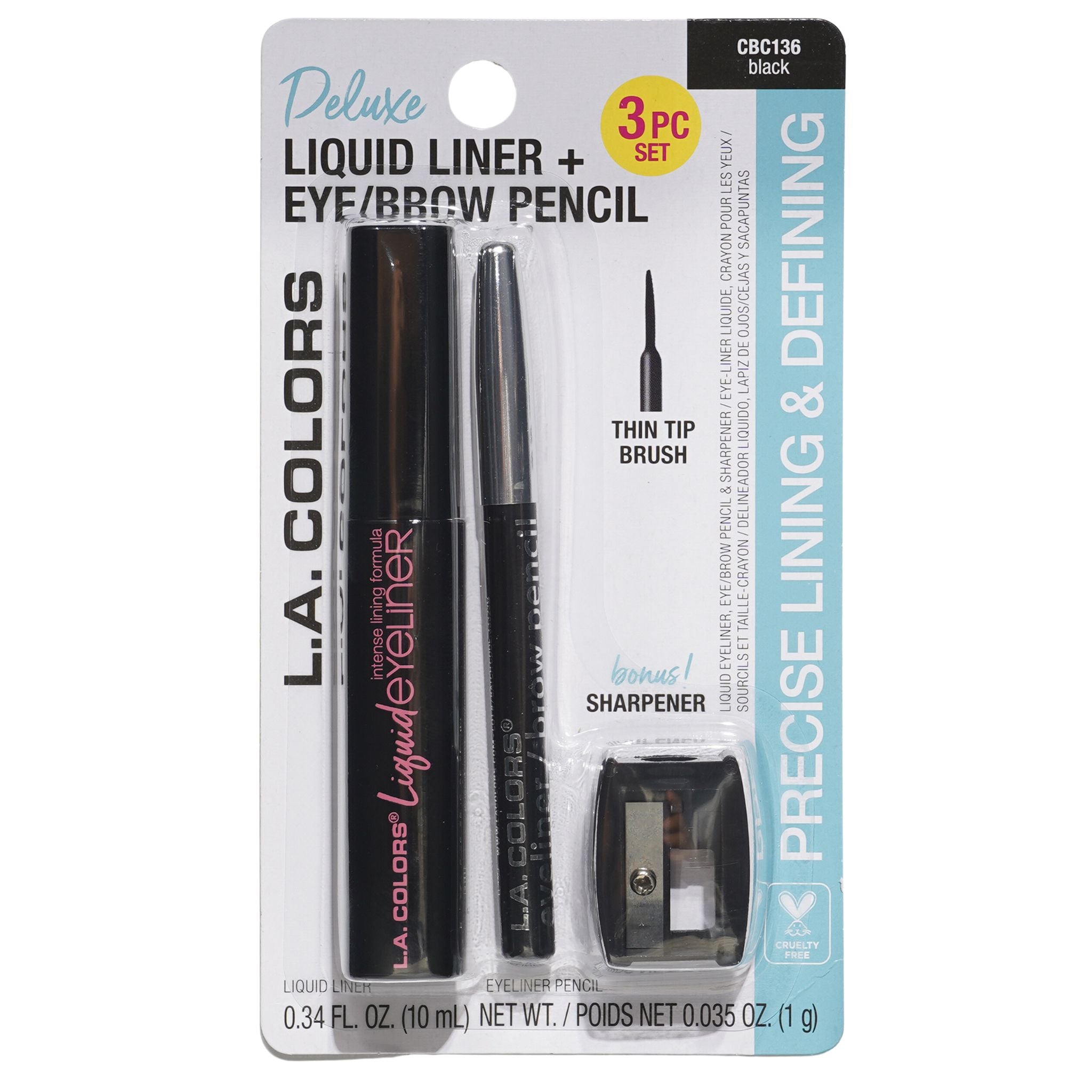 Delineador Líquido + Lápiz de Cejas Pencil | Cosméticos al por Mayor