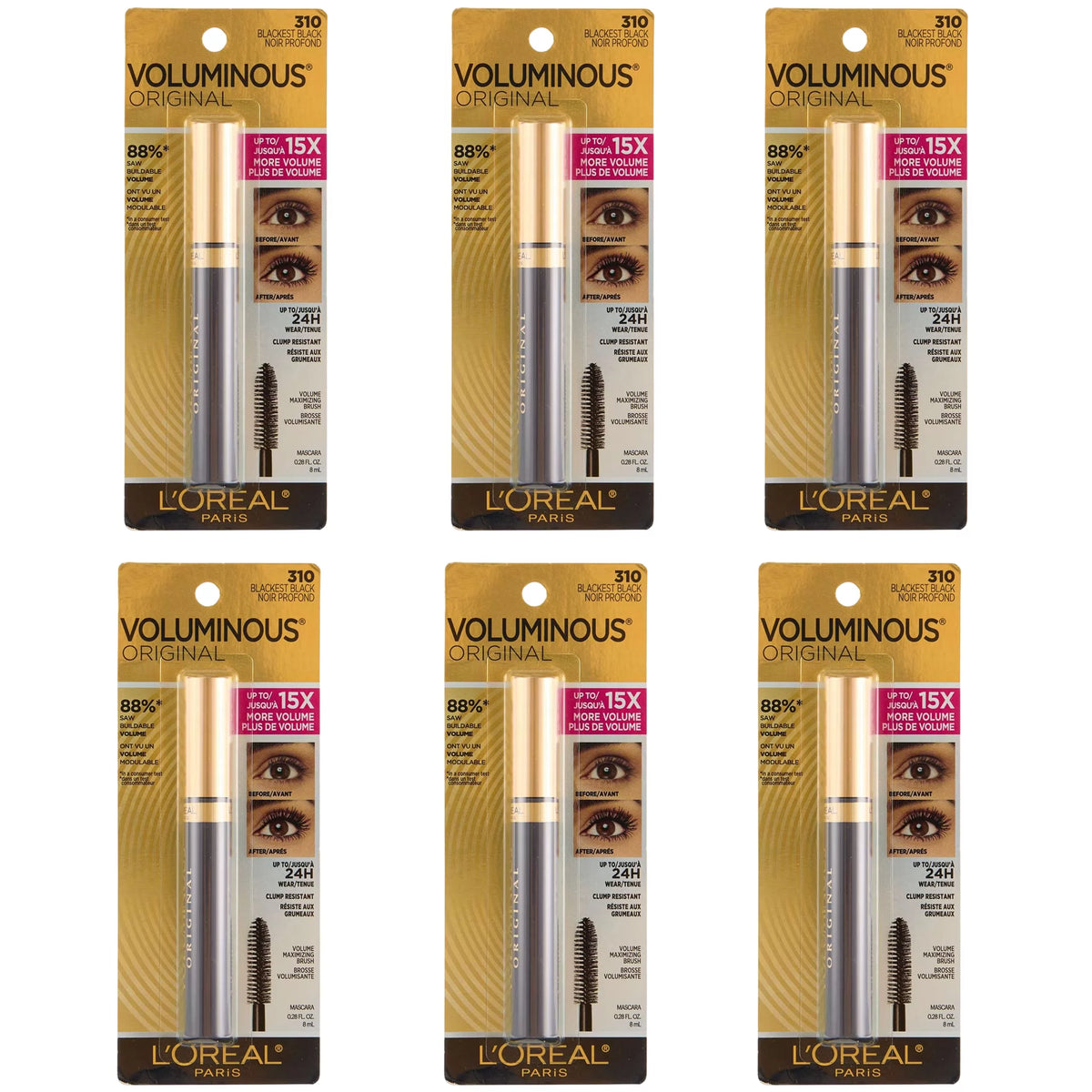 Máscara de Pestañas Voluminous 310 Loreal | Cosméticos al por Mayor