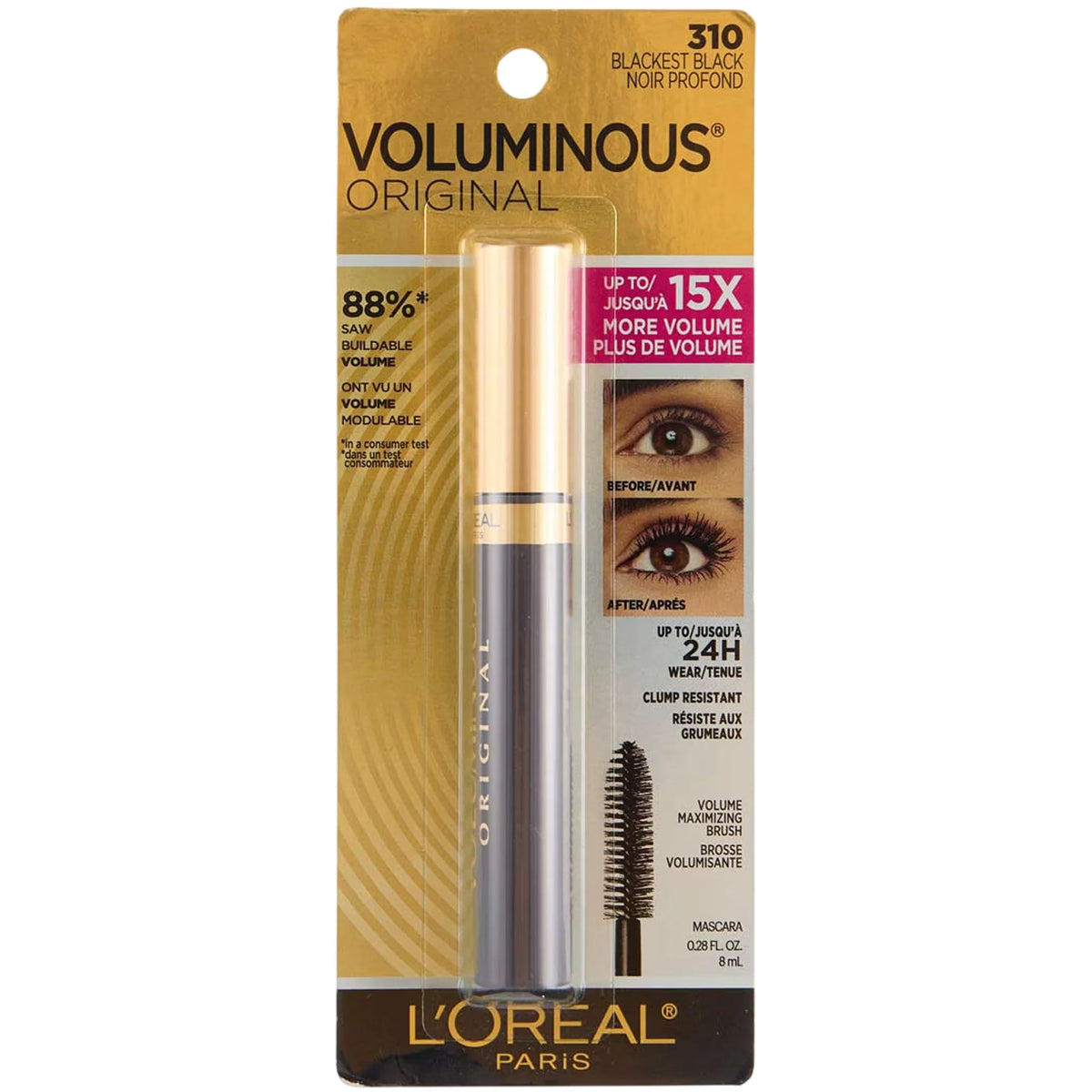 Máscara de Pestañas Voluminous 310 Loreal | Cosméticos al por Mayor