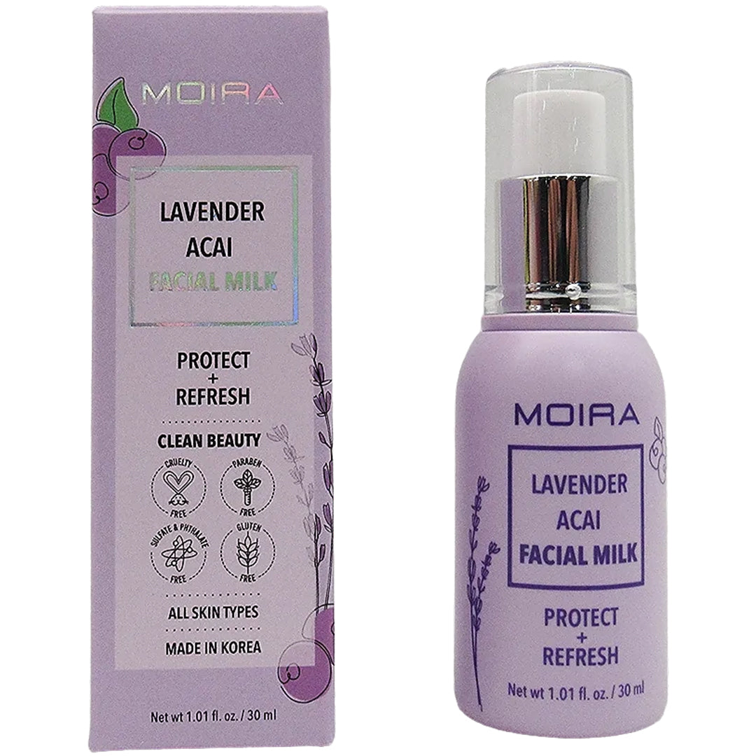 Leche Facial Lavanda Acai Moira Beauty | Cosméticos al por Mayor