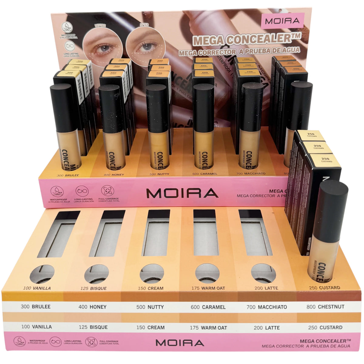 Corrector Mega Waterproof Moira Beauty | Cosméticos al por Mayor