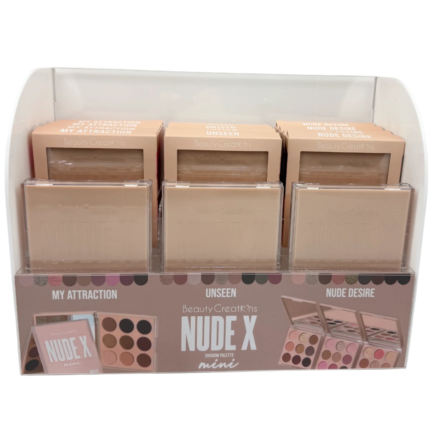 Paleta de Sombras Nude X Mini Beauty Creations | Cosméticos al por Mayor