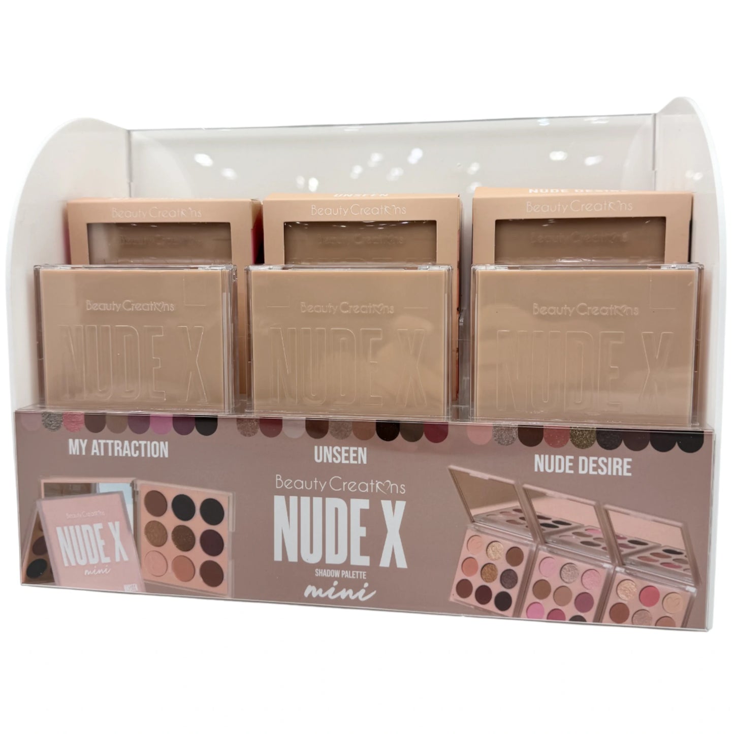 Paleta de Sombras Nude X Mini Beauty Creations | Cosméticos al por Mayor