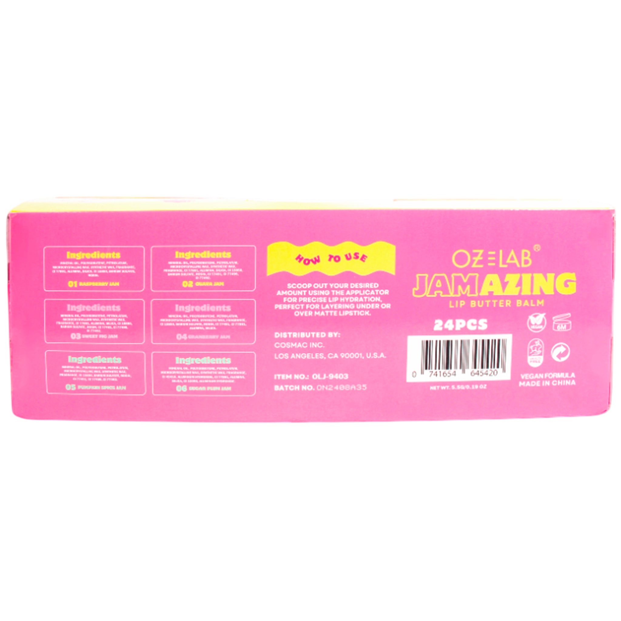 Bálsamo Labial Jamazin Oz Lab | Cosméticos al por Mayor