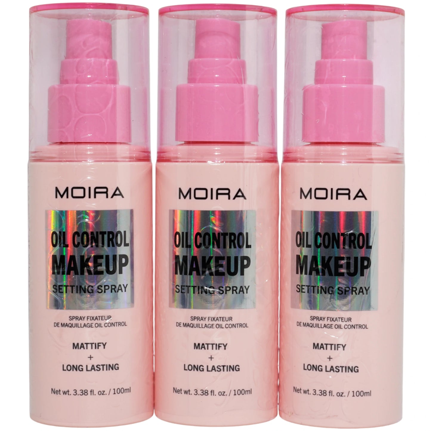 Spray Fijador de Maquillaje Oil Control Moira Beauty  - Venta al por Mayor 3 Unidades (OMS001)