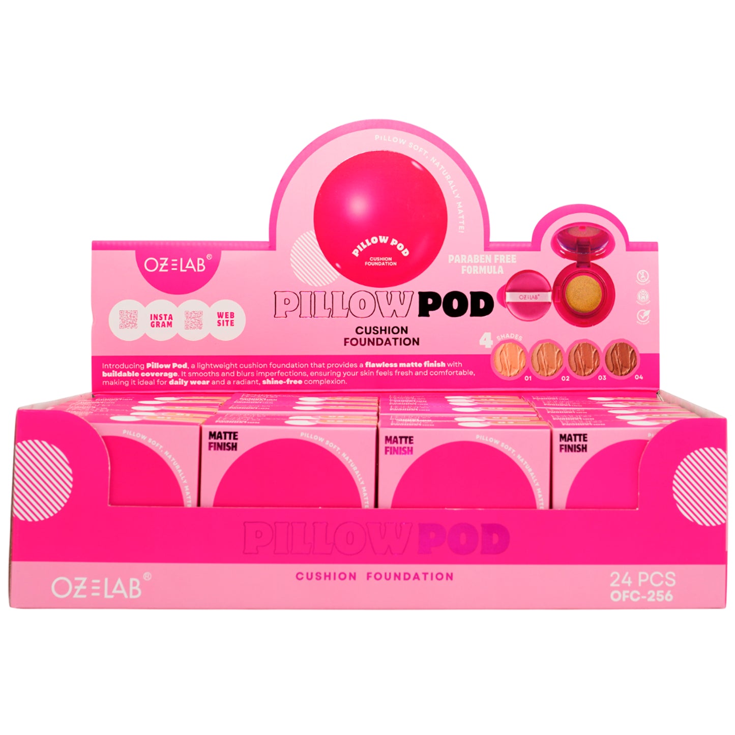 Base Cushion Pillow Pod Oz Lab | Cosméticos al por Mayor