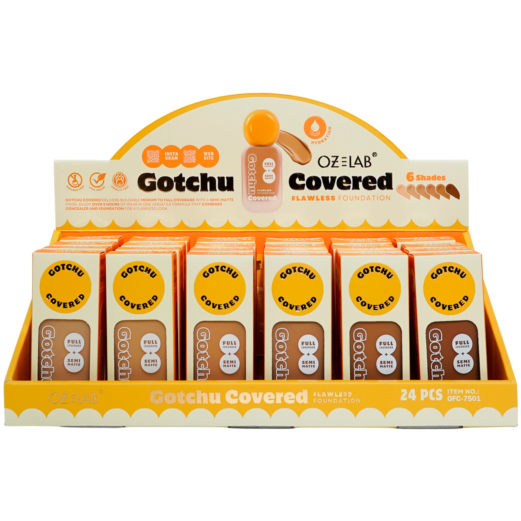 Base Gotchu Covered Flawless Oz Lab | Cosméticos al por Mayor