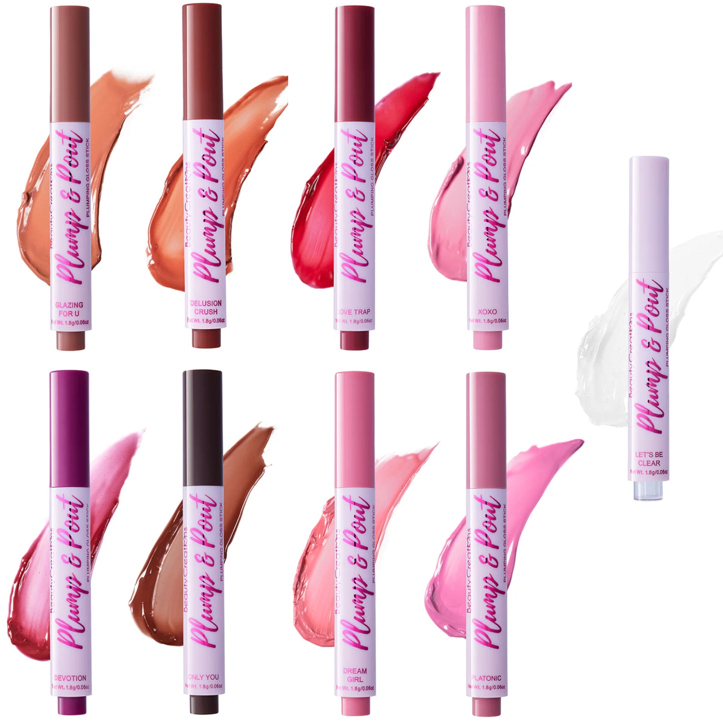 Barra de Brillo Voluminizador Beauty Creations | Cosméticos al por Mayor