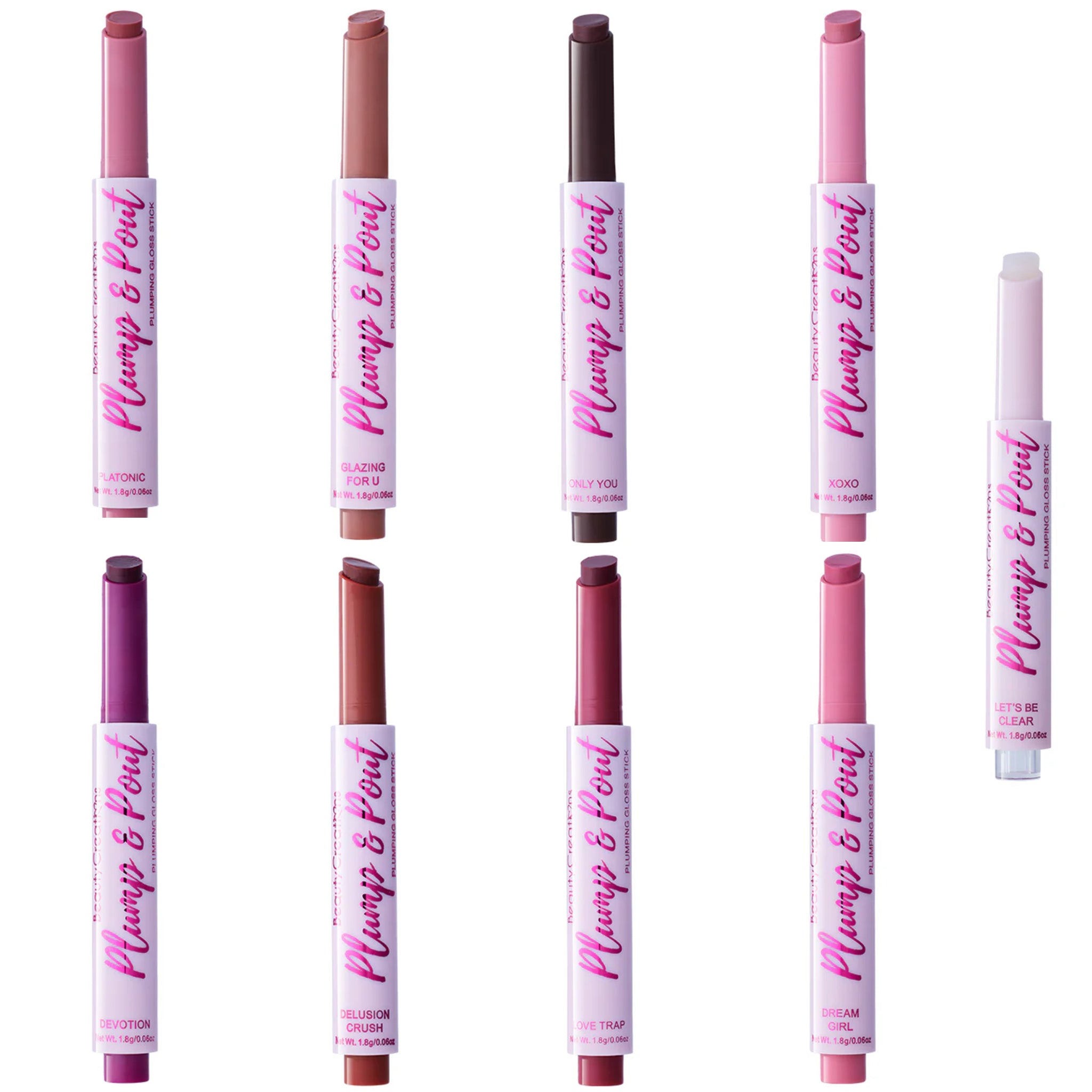 Barra de Brillo Voluminizador Beauty Creations | Cosméticos al por Mayor