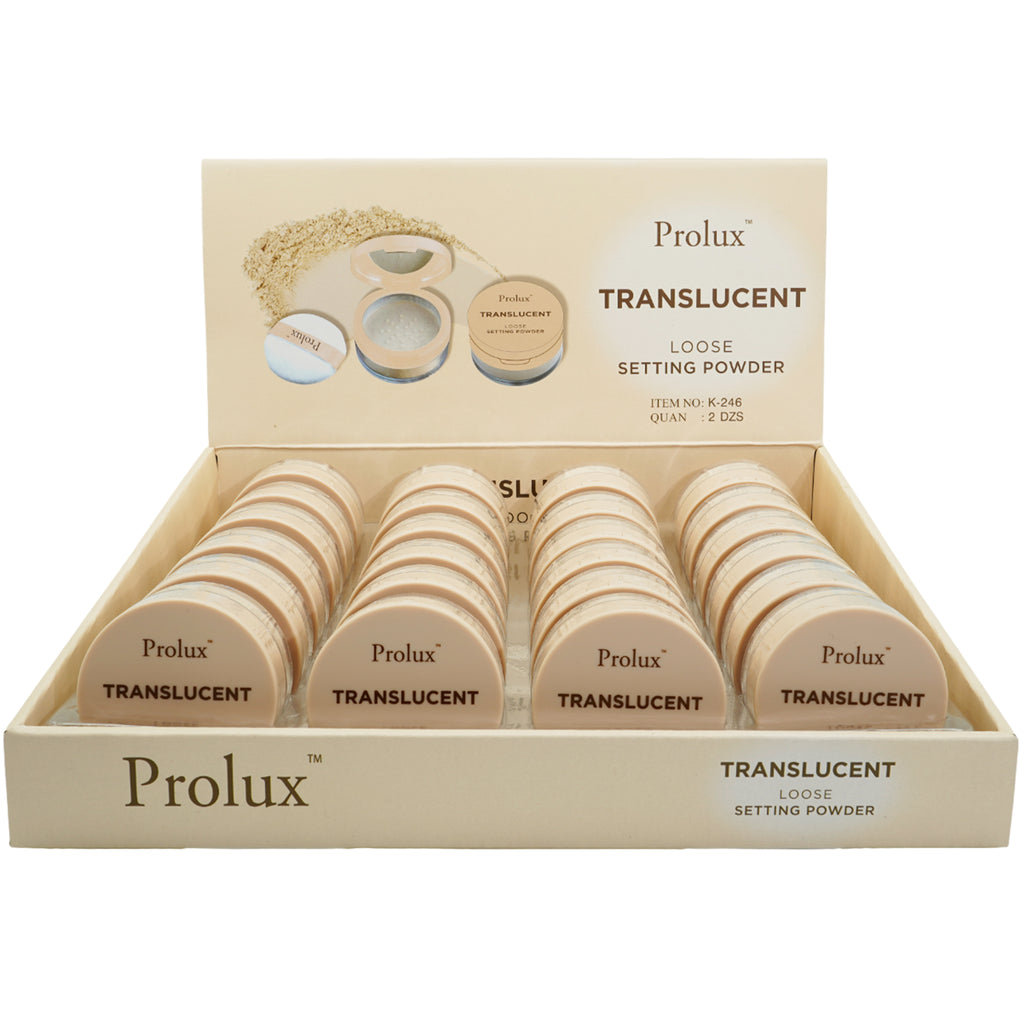 Polvo Fijador Suelto Translúcido Prolux | Cosméticos al por Mayor