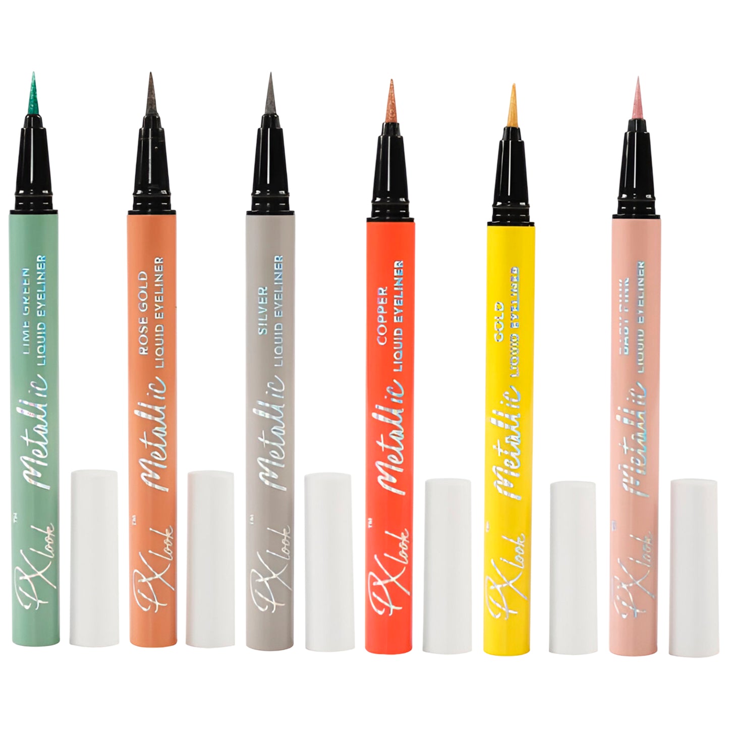 Delineador de Ojos Líquido Metalizado Px Look  | Cosméticos al por Mayor