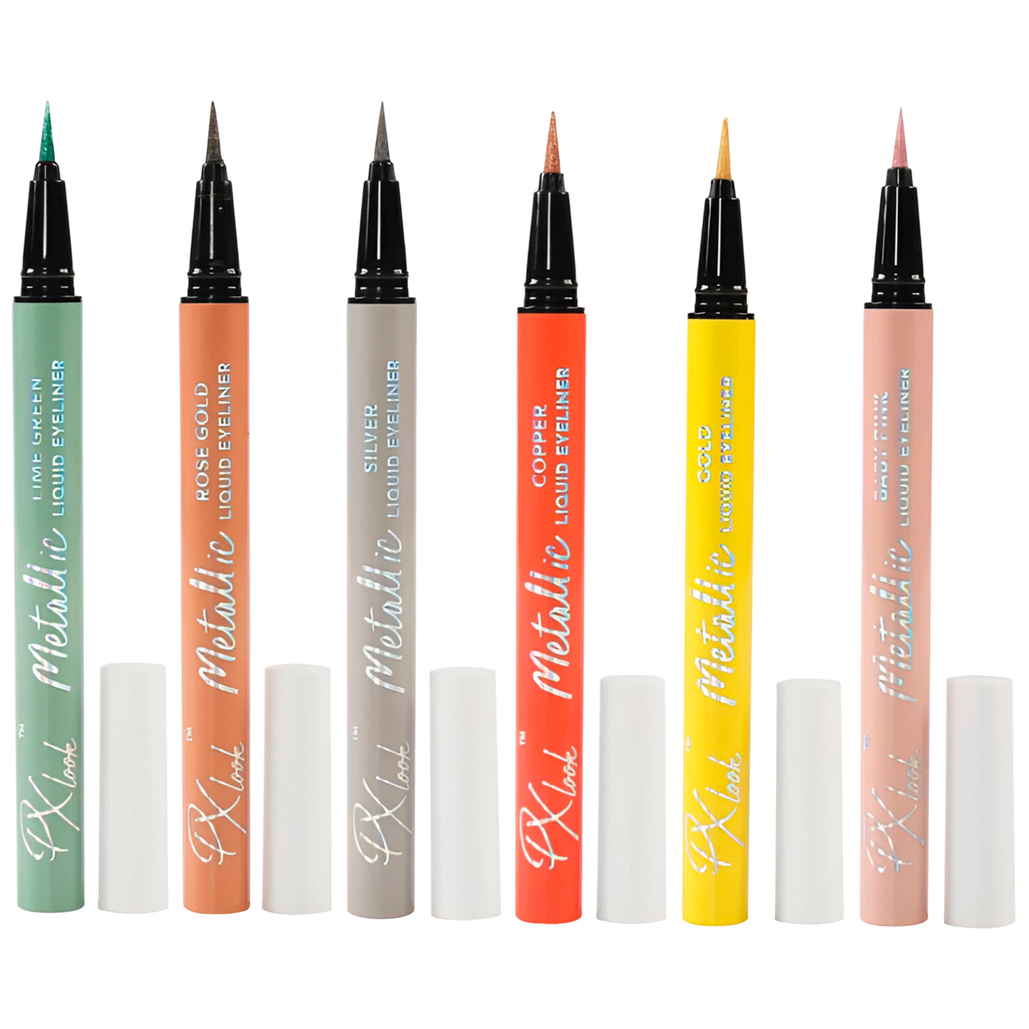 Delineador de Ojos Líquido Metalizado Px Look  | Cosméticos al por Mayor