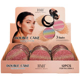 Polvo Compacto Double Cake Romantic Beauty | Cosméticos al por Mayor