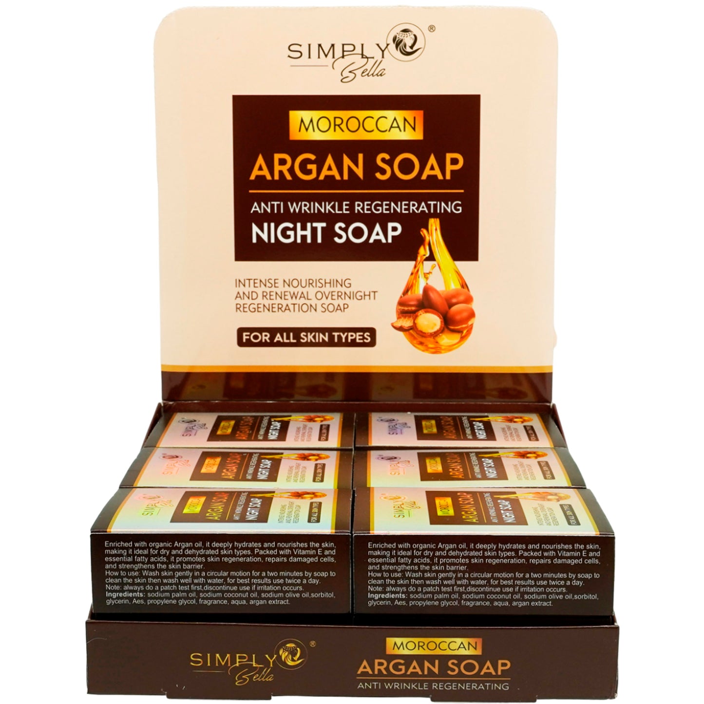 Jabón de Argán Marroquí - Simply Bella | Cosméticos al por Mayor