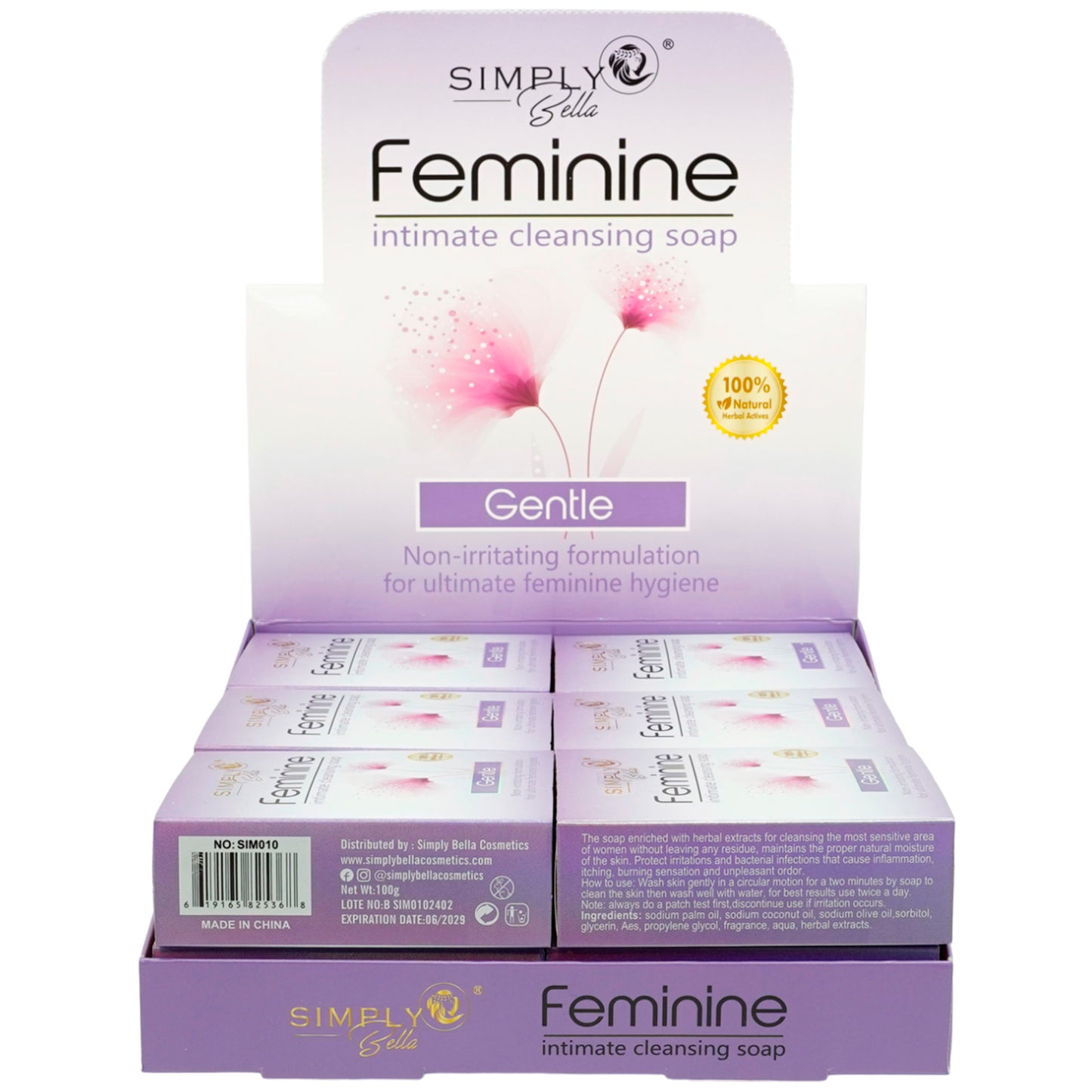 Jabón Limpiador Íntimo Femenino Simply Bella | Cosméticos al por Mayor