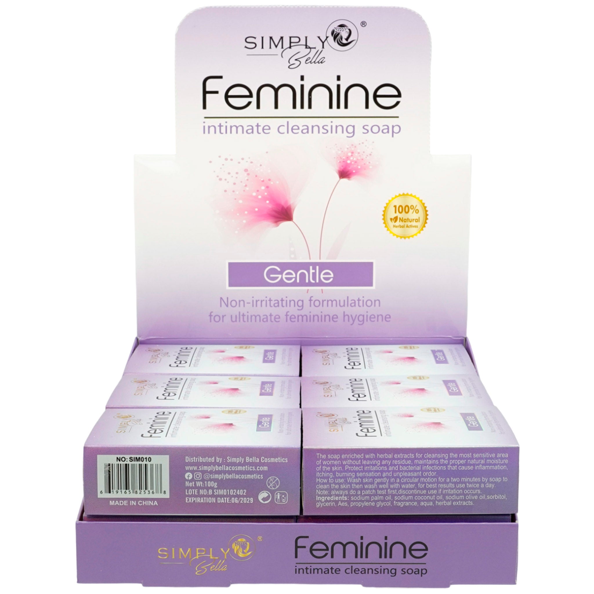 Jabón Limpiador Íntimo Femenino Simply Bella | Cosméticos al por Mayor
