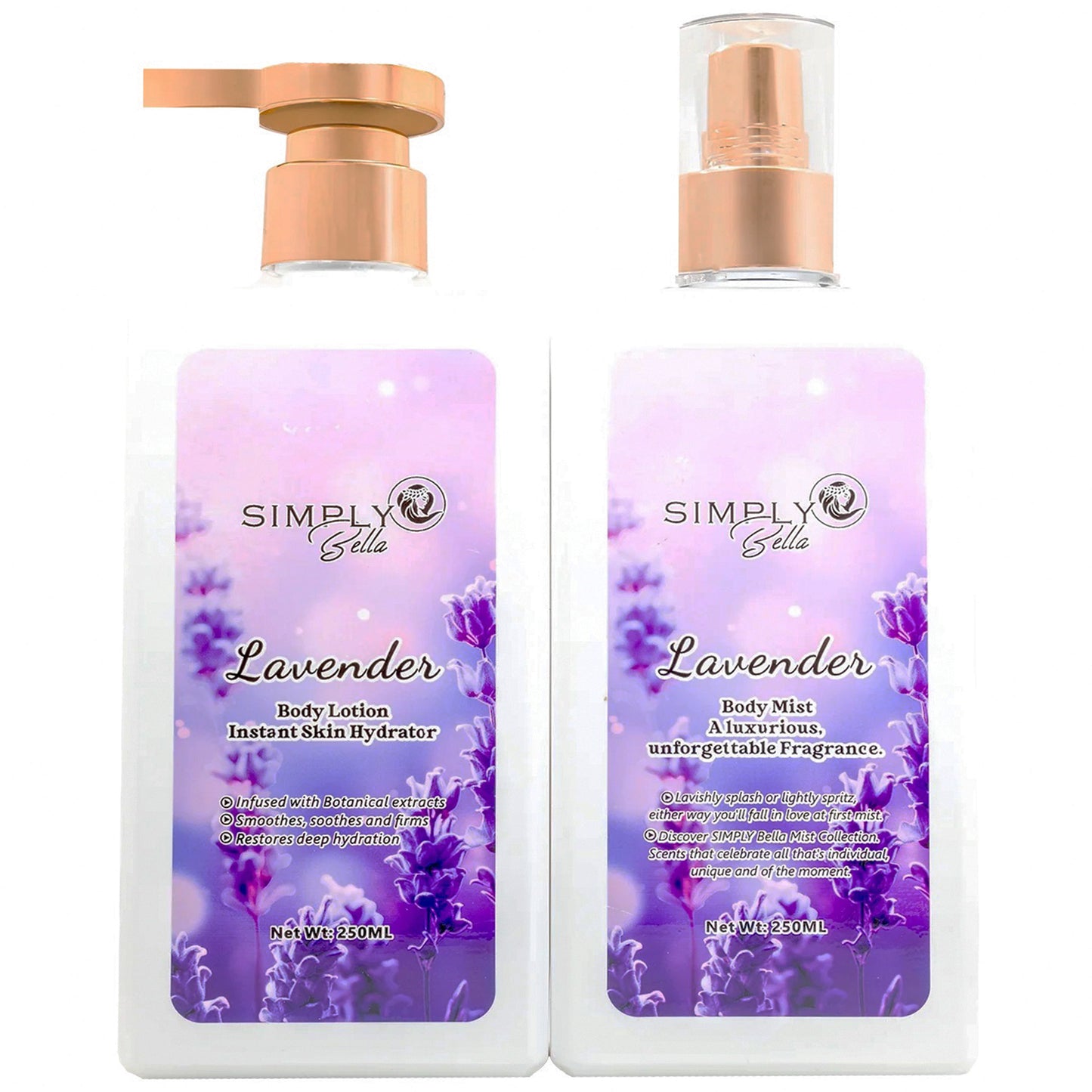 Loción Corporal + Mist Corporal Simply Bella | Cosméticos al por Mayor