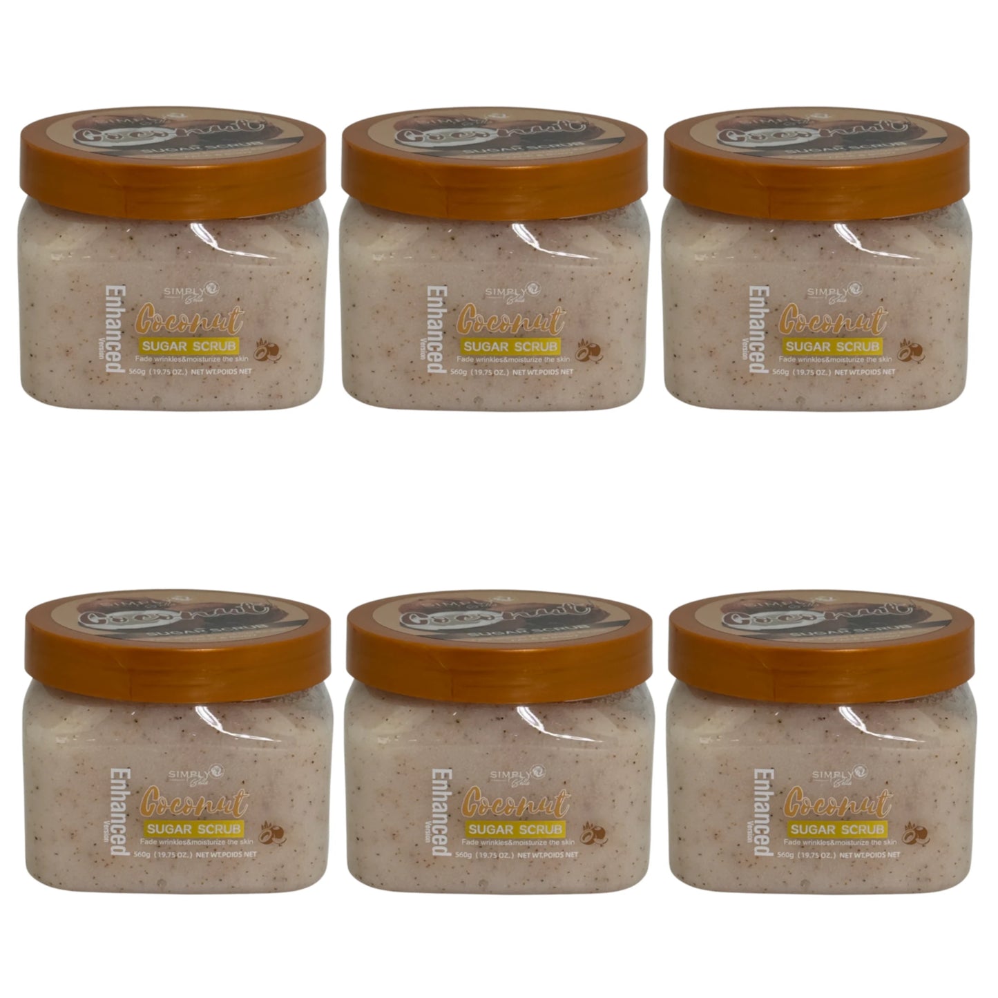 Exfoliante de Coco con Azúcar Simply Bella | Cosméticos al por Mayor