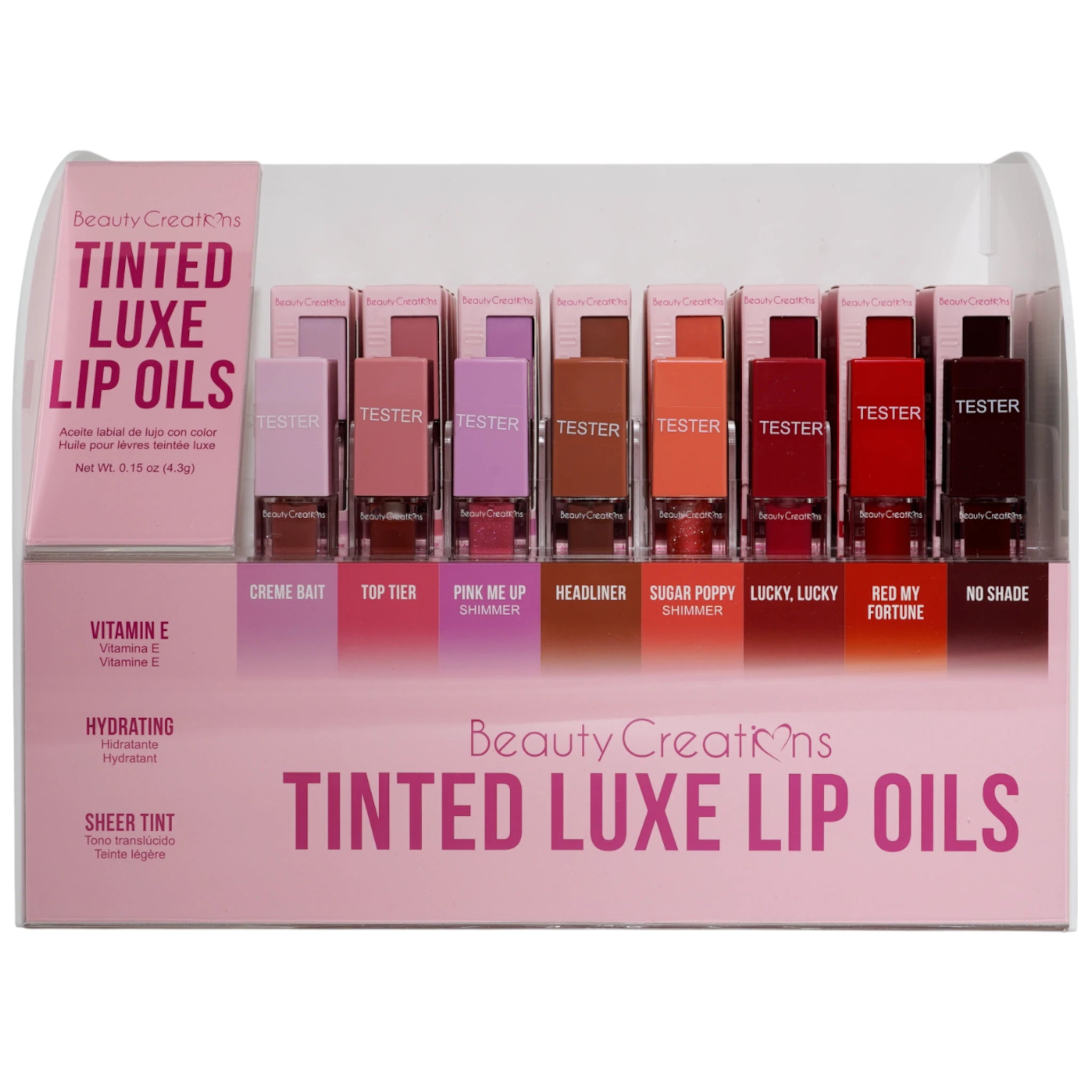 Aceite Labial Tinted Luxe Beauty Creations | Cosméticos al por Mayor