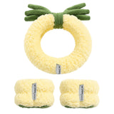 Spa Diadema y Muñequera Pineapple Totemica - Venta al por Mayor 10 Unidades (TBR26-A20-6)