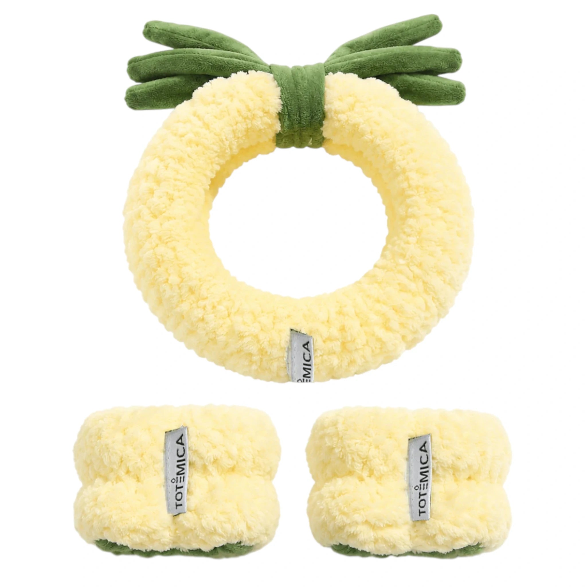 Spa Diadema y Muñequera Pineapple Totemica - Venta al por Mayor 10 Unidades (TBR26-A20-6)