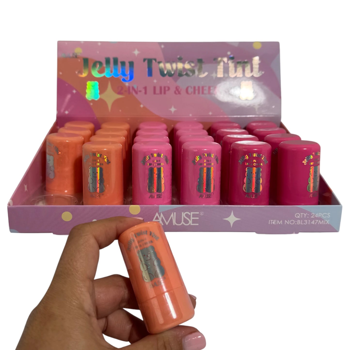 Tinte de Labios y Mejillas Jelly Twist Amuse | Cosméticos al por Mayor