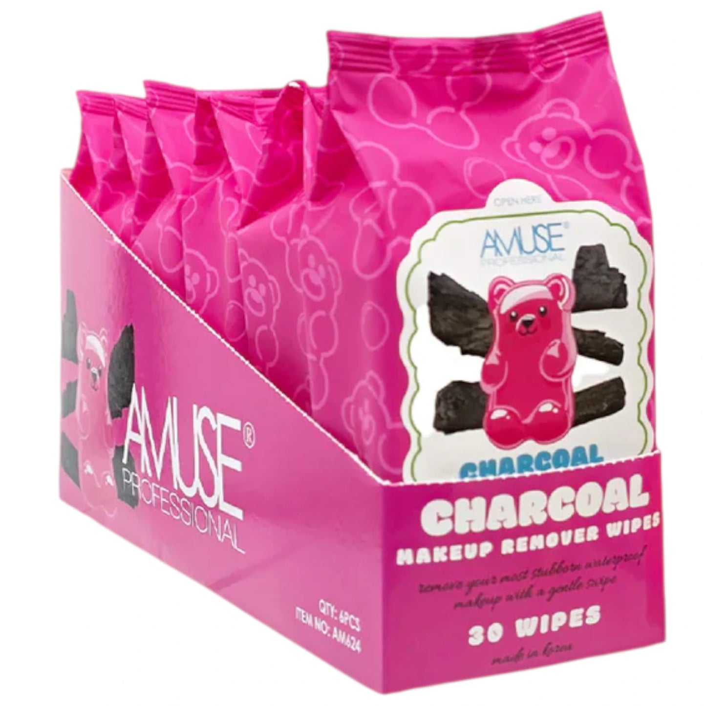 Toallitas Desmaquillantes Carbón Amuse | Cosméticos al por Mayor