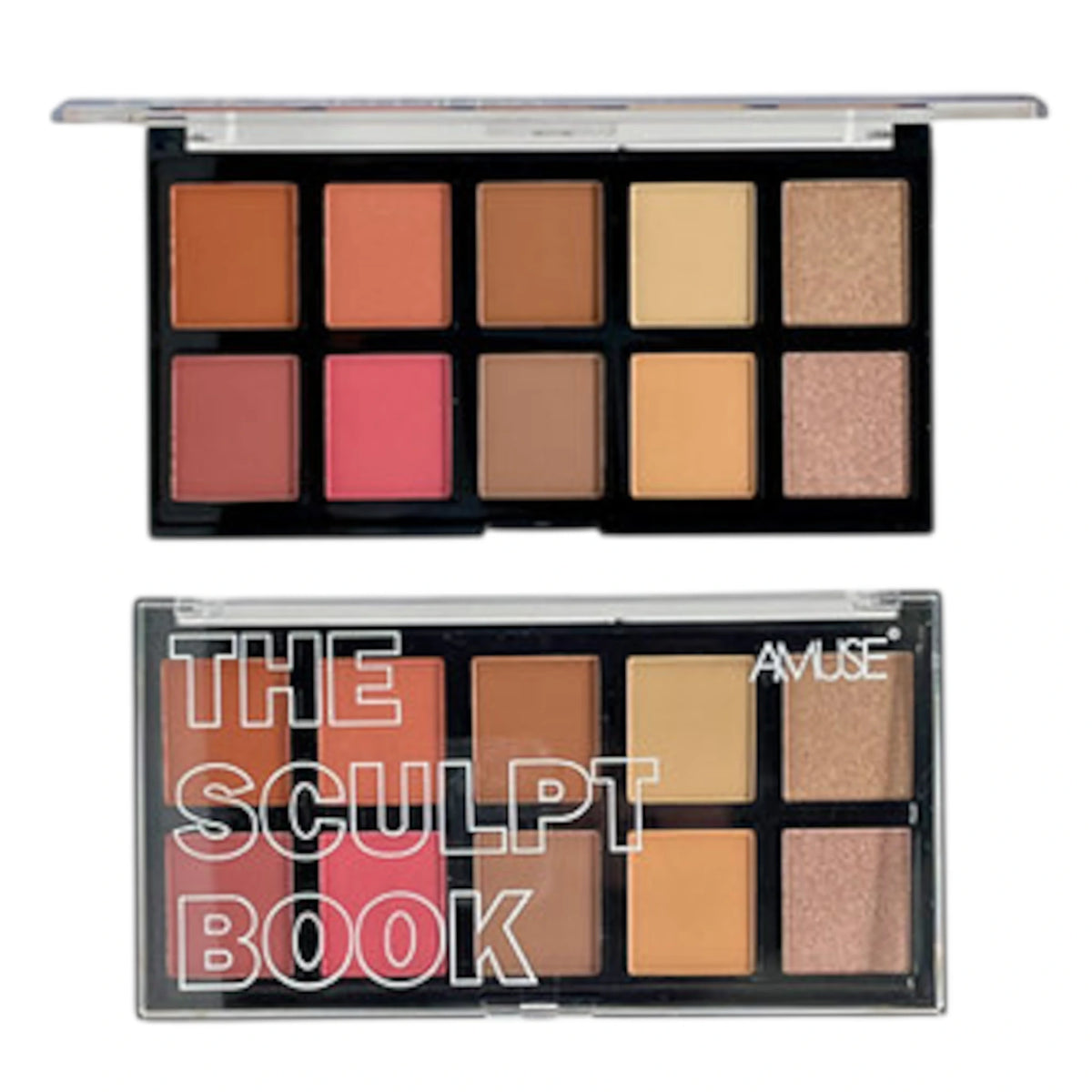 Paleta de 10 Colores The Sculpt Book Amuse | Cosméticos al por Mayor