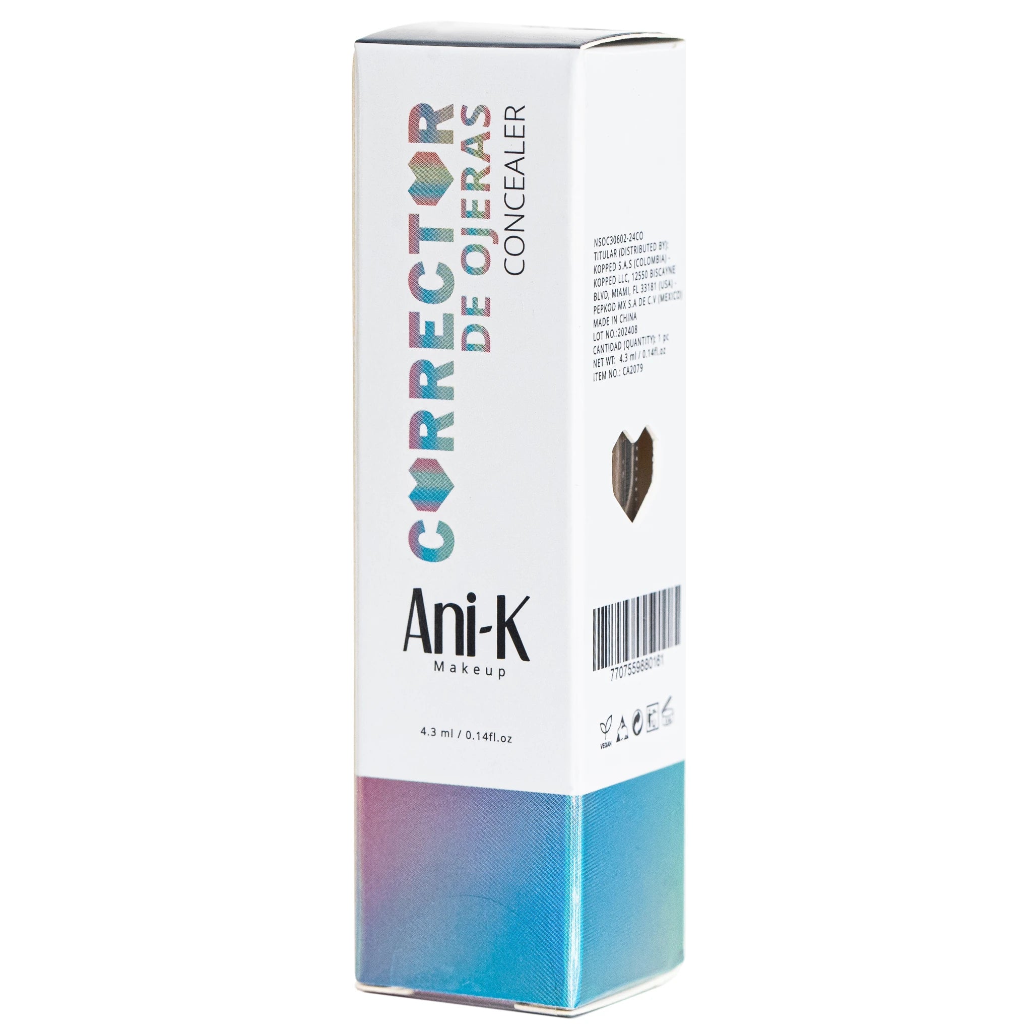 Corrector 00 Snow - Ani-K Makeup | Cosméticos al por Mayor