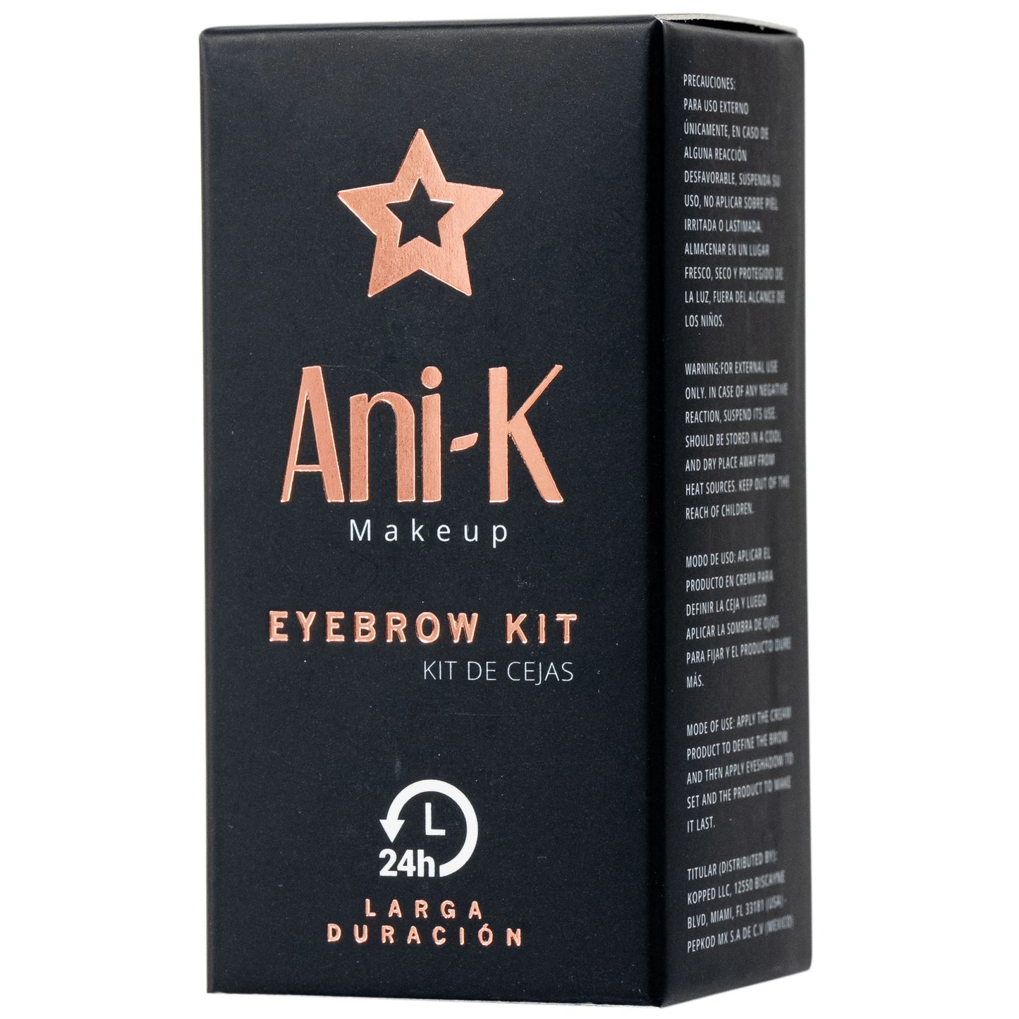 Kit para Cejas 03 Oscuro - Ani-K Makeup | Cosméticos al por Mayor