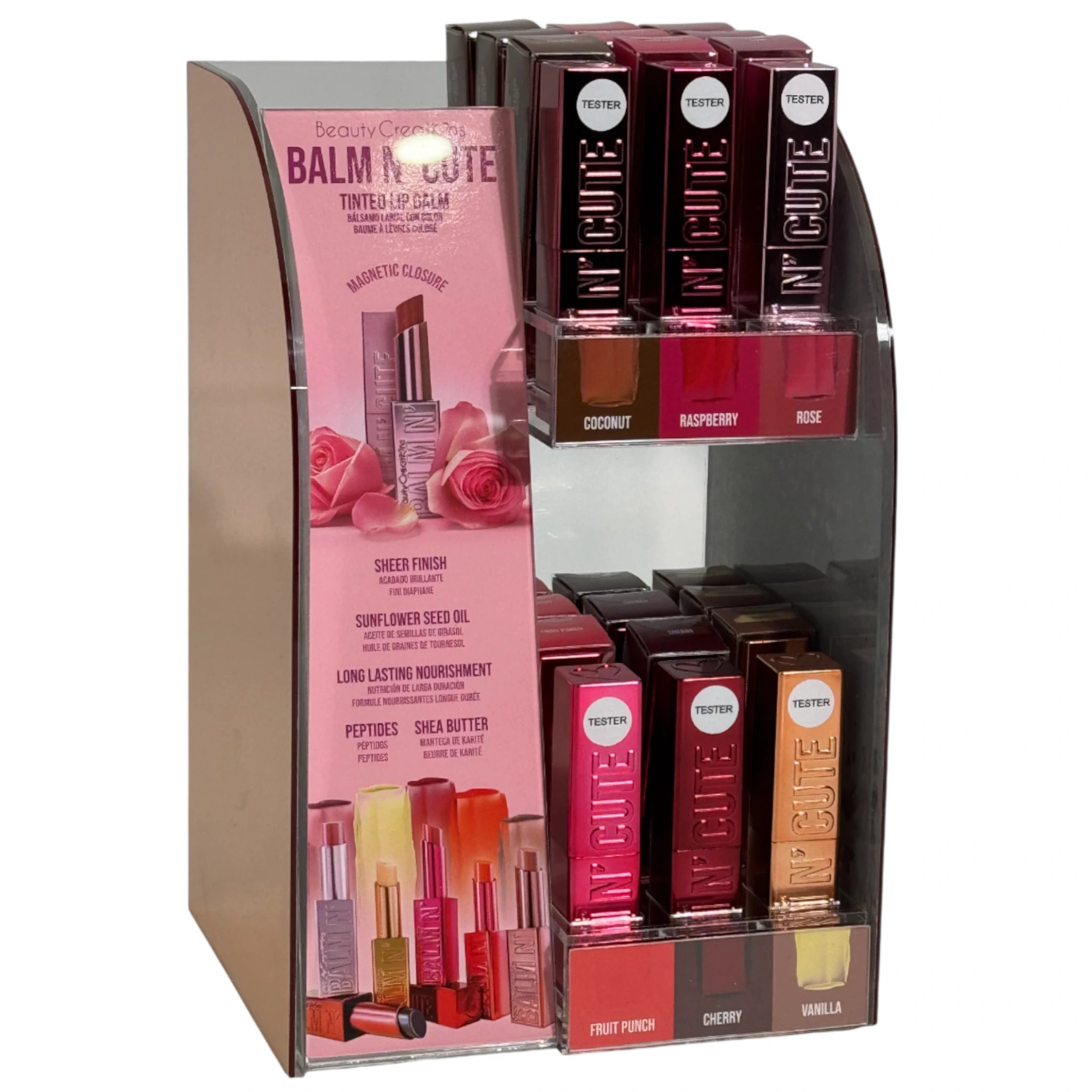 Bálsamo N' Cute Beauty Creations - Venta al por Mayor 36 Unidades (BCBNC-PTD)