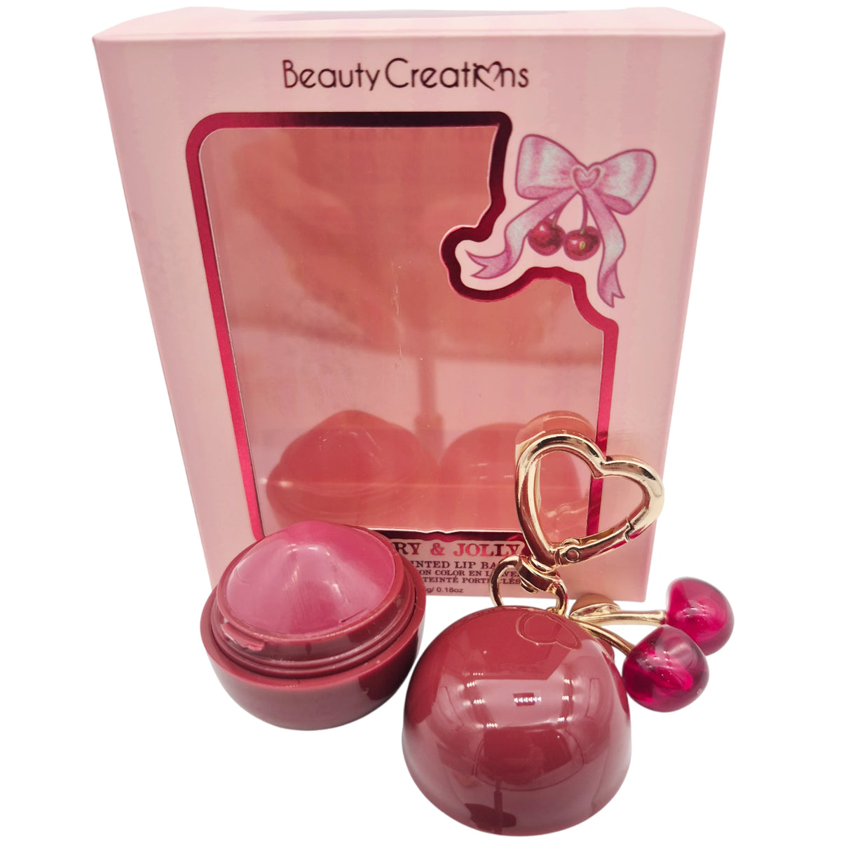 Bálsamo Labial con Llavero Cherry & Jolly | Cosméticos al por Mayor