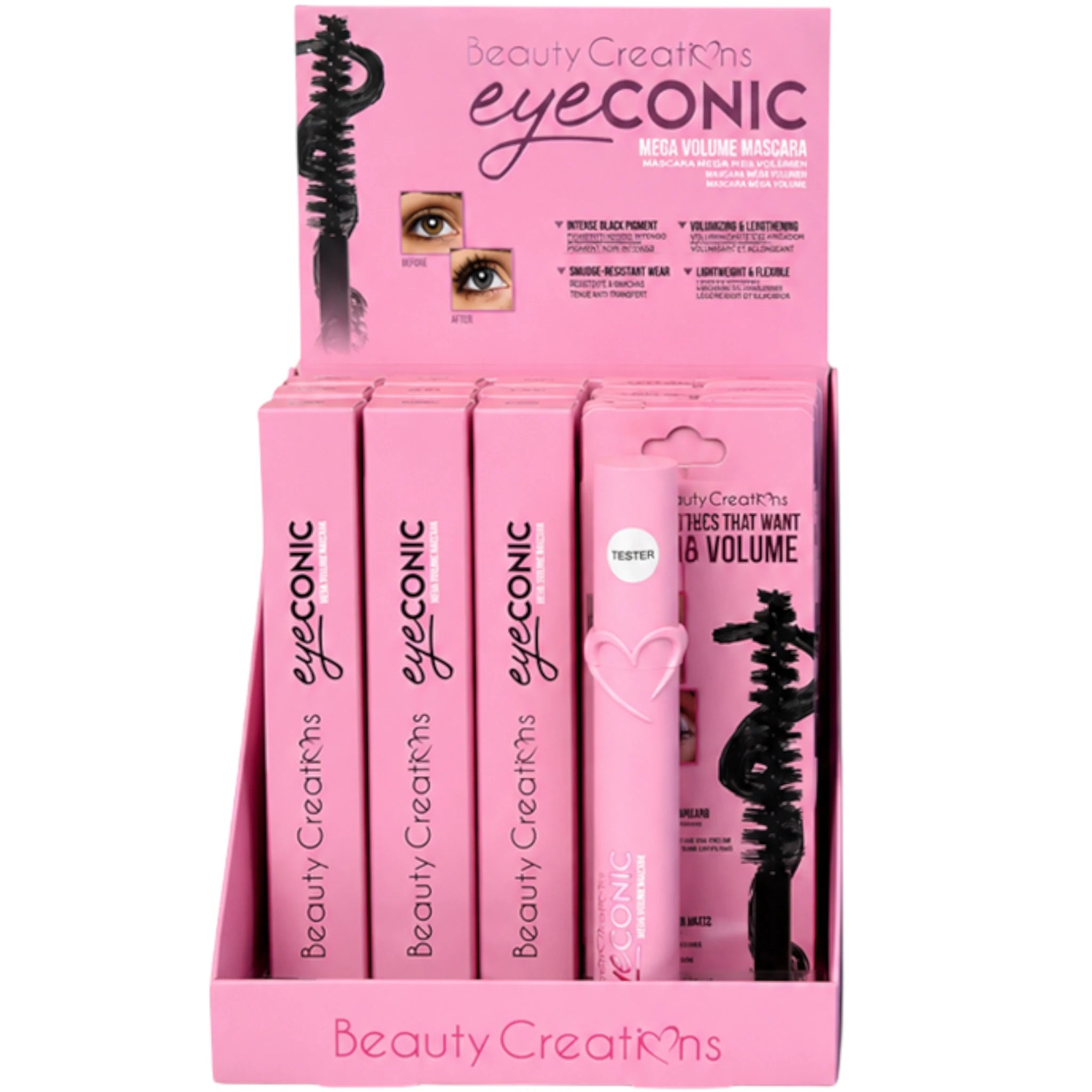 Máscara de Pestañas Eyeconic Mega Volume | Cosméticos al por mayor