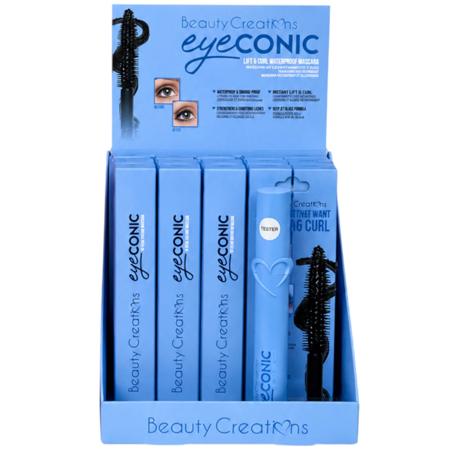 Máscara de Pestañas Resistente al Agua Eyeconic | Cosméticos al por mayor