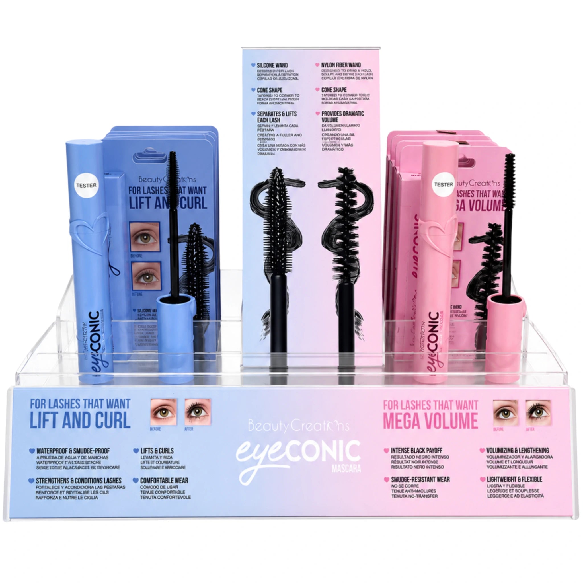 Máscara de Pestañas Eyeconic Beauty Creations | Cosméticos al por mayor