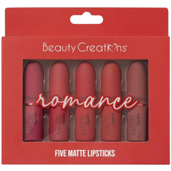 Lápiz labial Mate Five Romance Beauty Creations | Cosméticos al por Mayor
