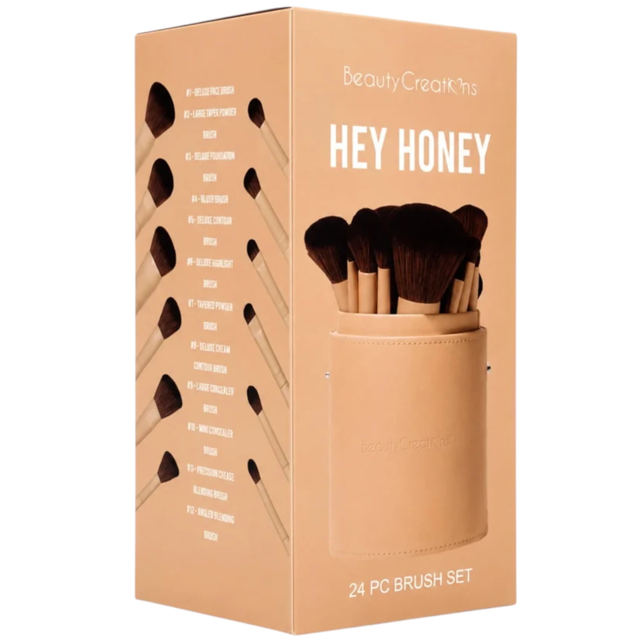 Set de 24 Brochas Hey Honey Beauty Creations | Cosméticos al por Mayor