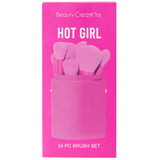 Set Brochas Hot Girl 24 Piezas Beauty Creations | Cosméticos al por Mayor